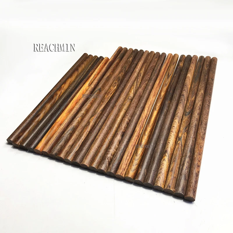 5pcs cocobollo Handmade round stick Wood Sandalwood DIY Handmade Material Diameter 1.2cm Wood Round bar