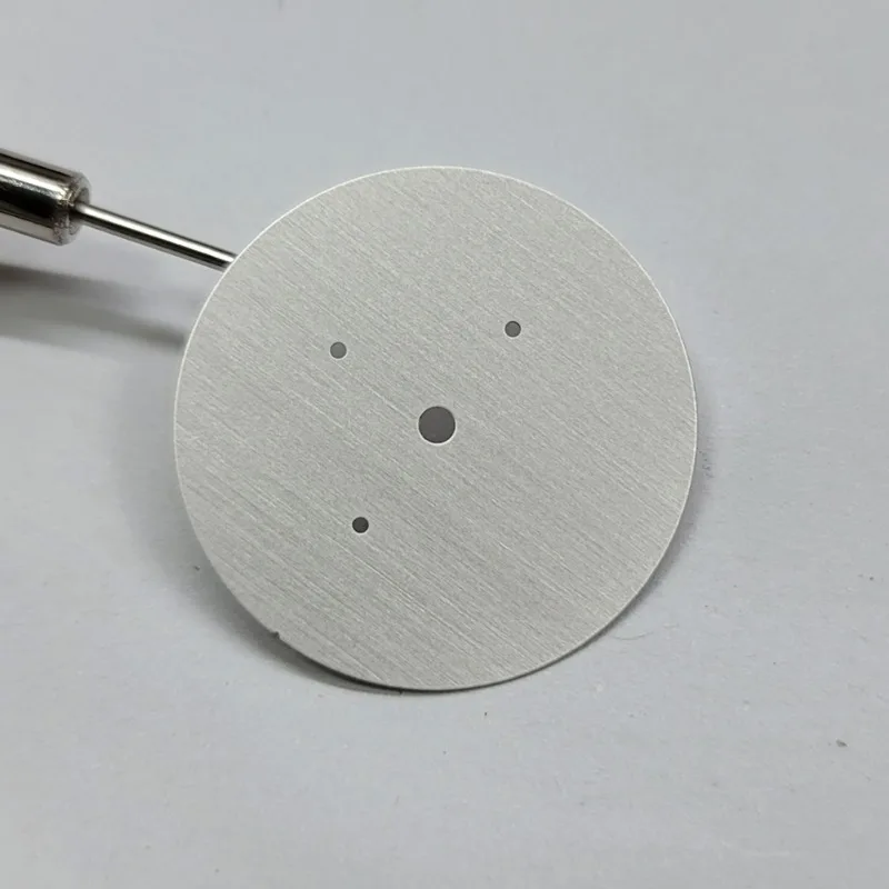 Циферблат VK63 31,8 мм без логотипа, циферблат без шкалы, подходит для VK63, кварцевый механизм, зеленый светящийся серебряный гвоздь, аксессуары для часов, новый DIY