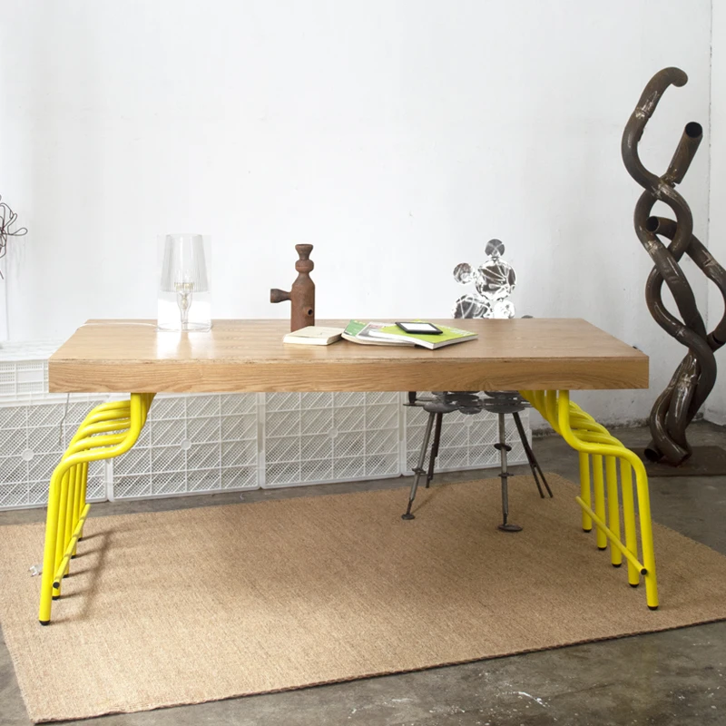 

Рабочий стол для встреч, большой стол из кованого железа, длинный стол для отдыха и приема