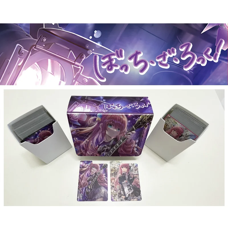 

ACG Cards Box Gotoh Bocchi The Rock Hitori OCG PTCG OPCG Anime Game Portable Cards Collection Box Hard Plastic 160 Capacity DIY