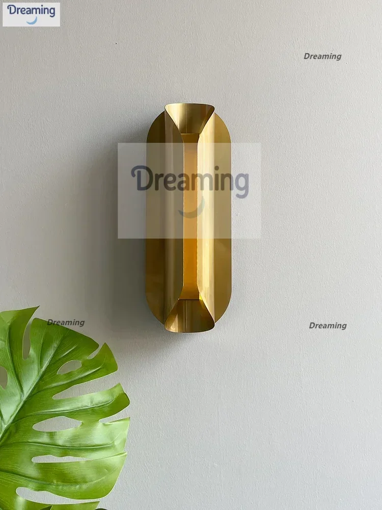 

Light luxury living room TV background wall wall lamp creative bedroom designer small waist minimalist hotel corridor wall lamp
