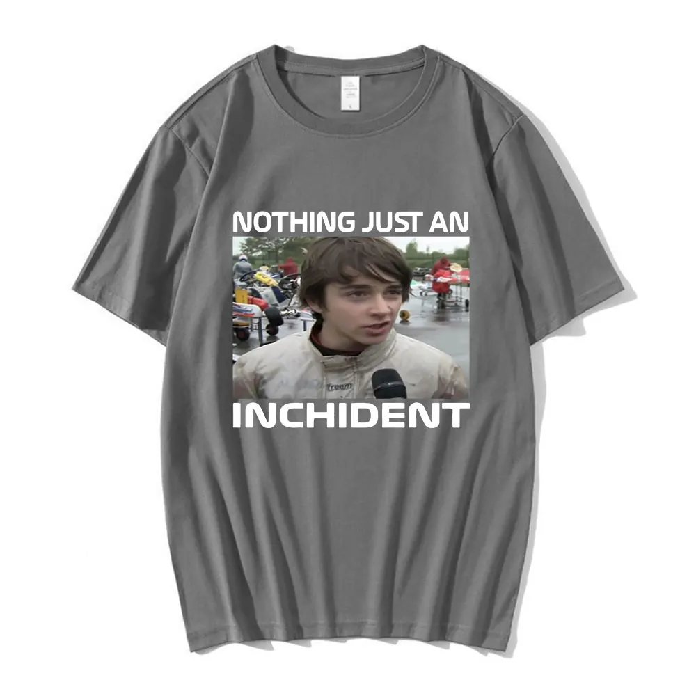 Charles Leclerc Nothing Just An Inchident Interview T Shirt Men Vintage Oversized Short Sleeve Tee Shirt Casual Cotton T-shirts