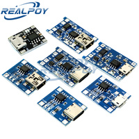 TP4056 With Protection Dual Functions 5V 1A Mini Micro TYPE-C USB 18650 Lithium Battery Charging Board Charger Module 1A Li-ion
