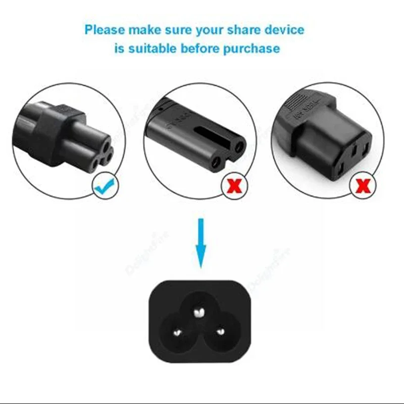 6ft Brazil plug Universal Laptop 3-pin Charger AC power cable cord for HP Dell Toshiba Sony ASUS Lenovo Samsung