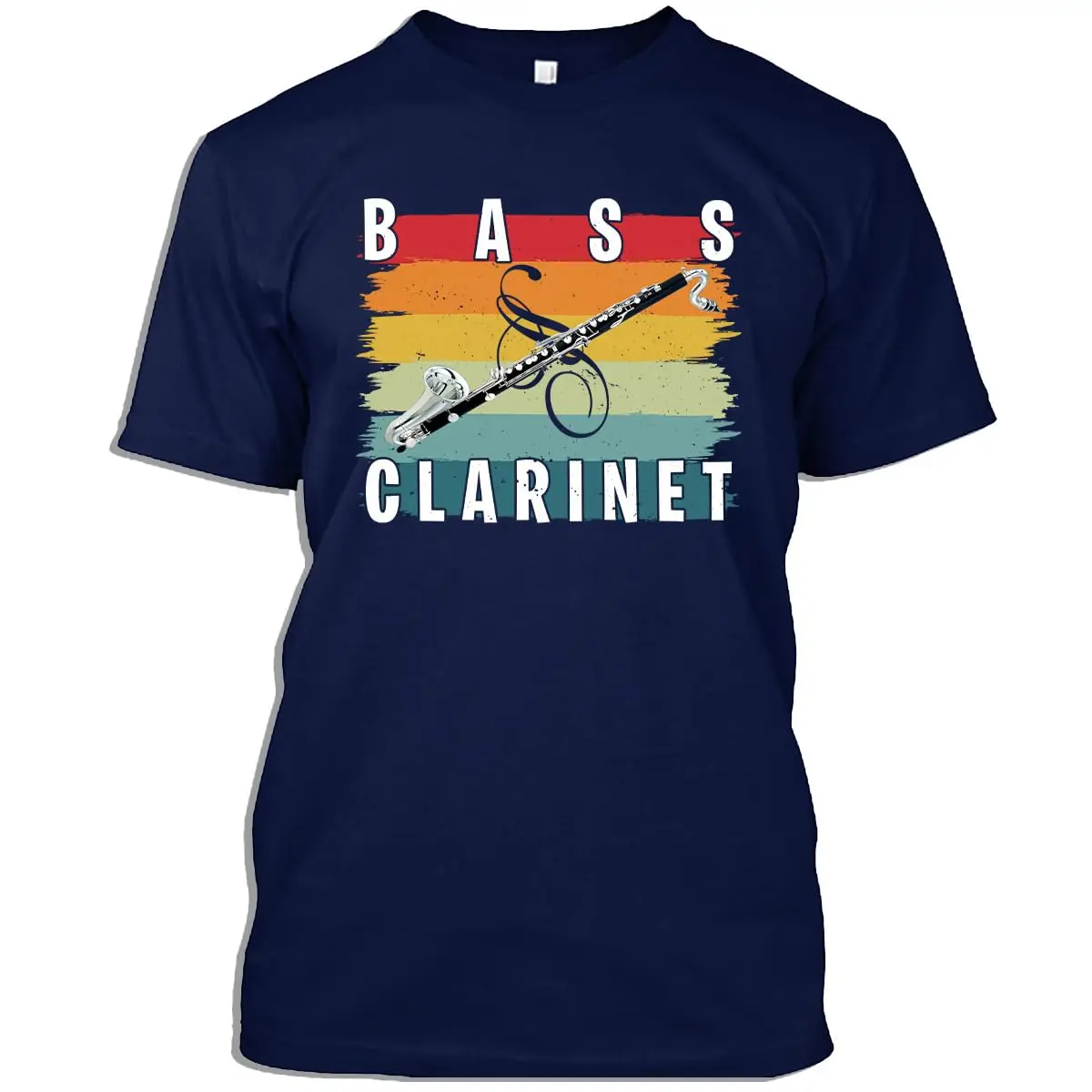 Bass Clarinetist Tshirt Retro Vintage  Clarinet Player Lover Jazz Musician Gift T-Shirt for Men Women Graphic Y2K oversized