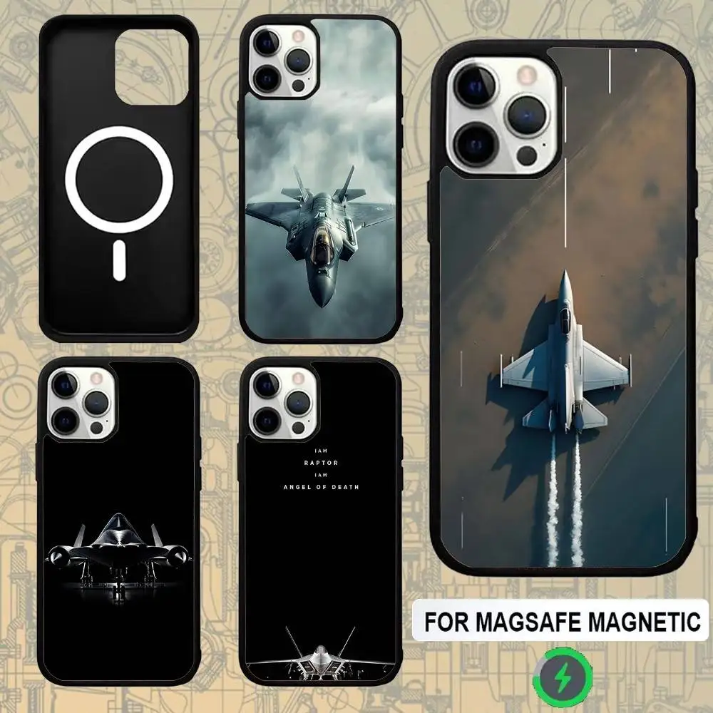 

Helicopter Aircraft Jet Phone Case For IPhone 16e,16,15,Pro,Max,14,Plus,13,12,11 Magesafe Magnetic Wireless Charge Cover