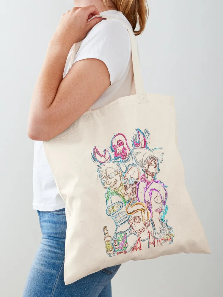 Graphic Futu Cartoons Characters Tote Bag Custom bag Canvas bag for women sac pour femme