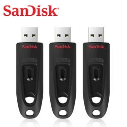 SanDisk 펜 플래시 드라이브, 고품질 개폐식 캡리스 저장 장치, USB 펜드라이브, USB3.0, CZ48, 130 MB/S, 128G, 64GB, 32GB