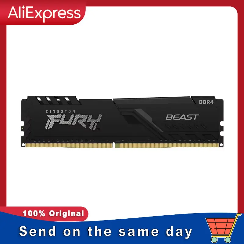 

Kingston Fury Beast DDR4 8G 16G 3200Mhz 2666Mhz 24000Mhz RAM PC Memory 288Pin For Desktop