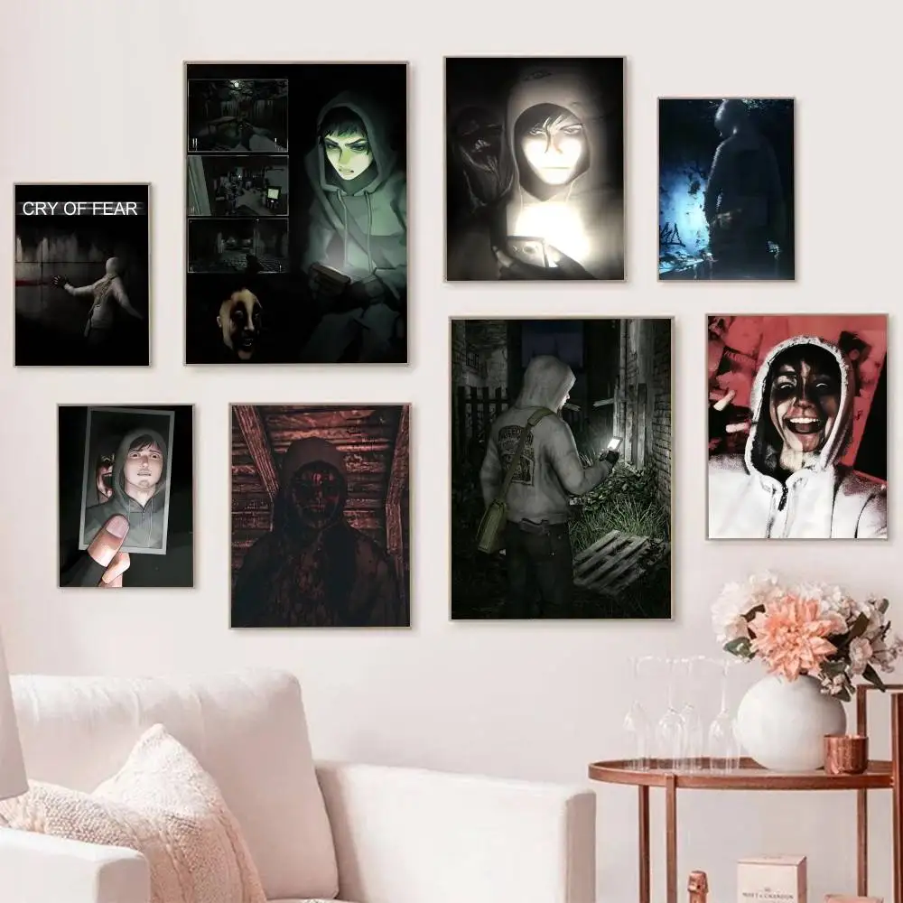 Funny Classic Game Cry of F-Fear Simon Henriksson Posters Self Adhesive Waterproof Ideal For Living Room Bedroom Bar Decoration