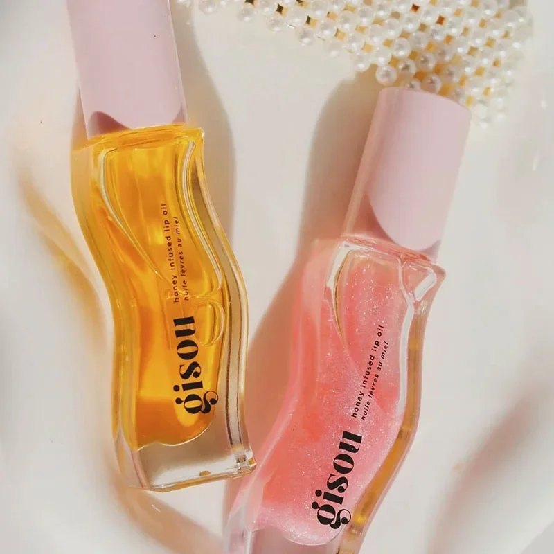 متعدد الألوان جيسو ترطيب الشفاه بلسم العسل البطيخ زيت الشفاه العناية بالشفاه بينيتينت للشفاه ممتلئ الجسم لمعان التقشير #4