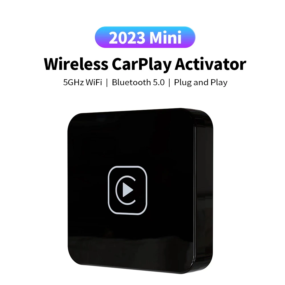 

A1 Mini Carplay Wireless for Toyota Mazda Nissan Camry Subaru Tesla Audi Mercedes Kia IOS15 Spotify BT Android Apple 2 in 1