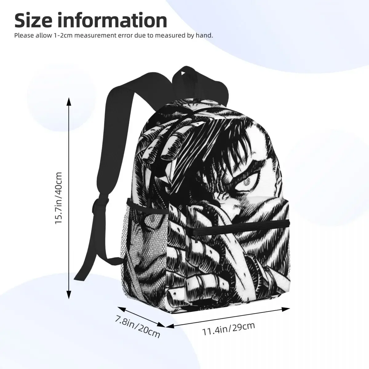 Berserk Sacrifice Mark Demon Sword And Magic Student Backpack School Bag Hiking Travel Daypack Fashion Bookbag Shoulder Bags
