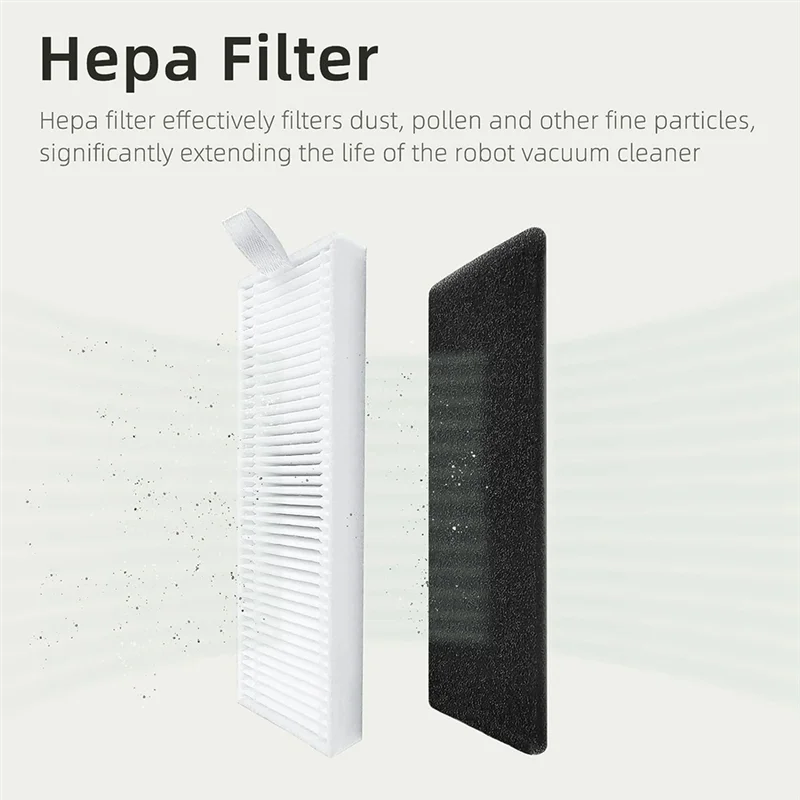 A02V-substituição compatível com robô aspirador de pó Honiture G20, G20 Pro, escova principal, escovas laterais