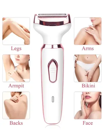 여성용 무통 제모기, 충전식 제모기, 바디 면도기, 얼굴 다리 겨드랑이 비키니, 음모 면도기, 4 in 1 Best5