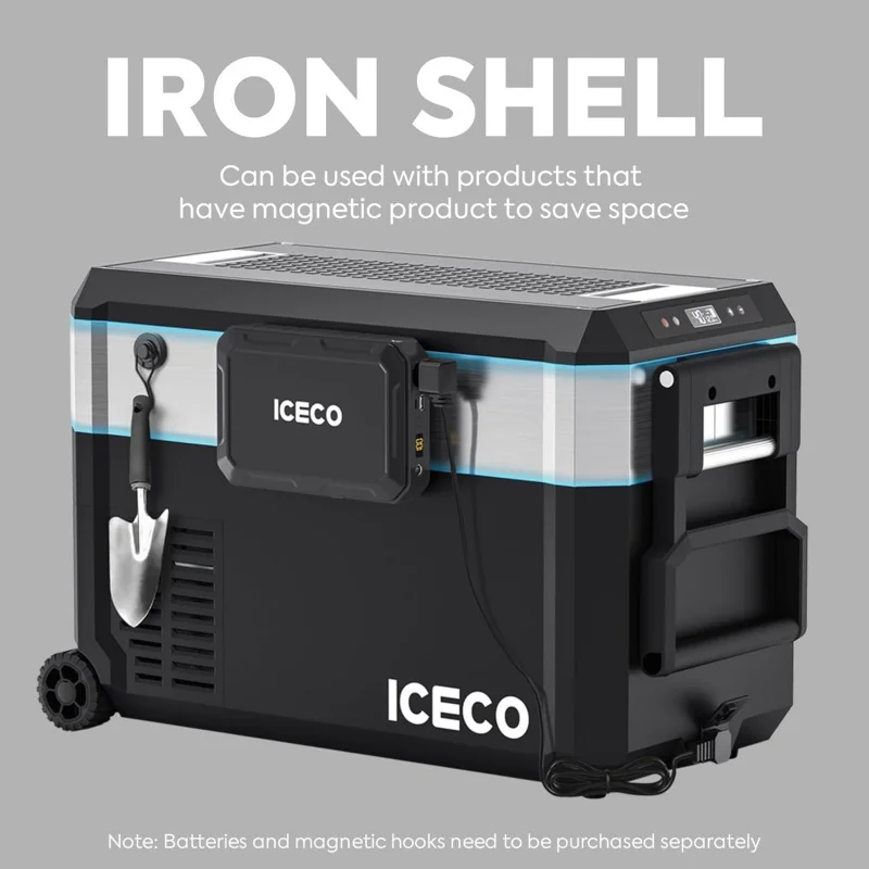 

(TTX)Pro 12-вольтовый холодильник, портативные колеса для холодильника, автомобильная морозильная камера 12 В, питание от SECOP, 12/24 В постоянного тока, 110/240 В переменного тока, 40,7 литров UA