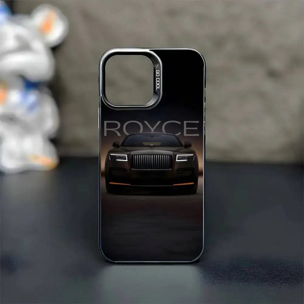 De ultieme luxe sedan telefoonhoesje voor iPhone 16,15,14,13,12,11, Mini, Pro, MAX zwarte matte schokbestendige hoes