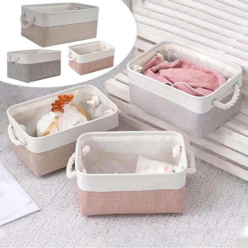 Storage Basket Cube Collapsible Storage Box Closet Storage Space Saving Easy To Clean Gift Cloth Toy Tray Furniture Essentials