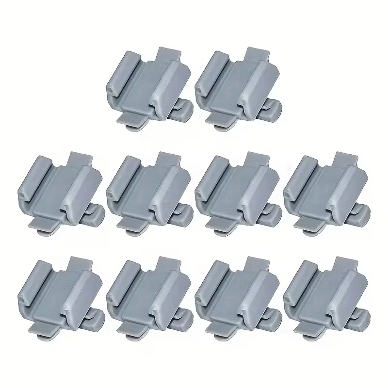10pc Curtain Fastener Rail Track Clips For Volvo Heavy-Duty Truck Curtain Rail Brackets Curtain Fasteners Guide Rail Track Clips
