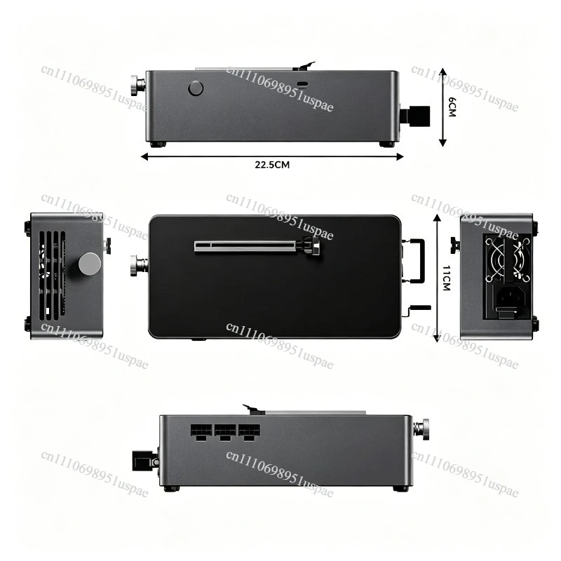 AG02 GPU Docking Station with OCulink USB4 - 100W Reverse Charging & 800W Integrated Power Supply