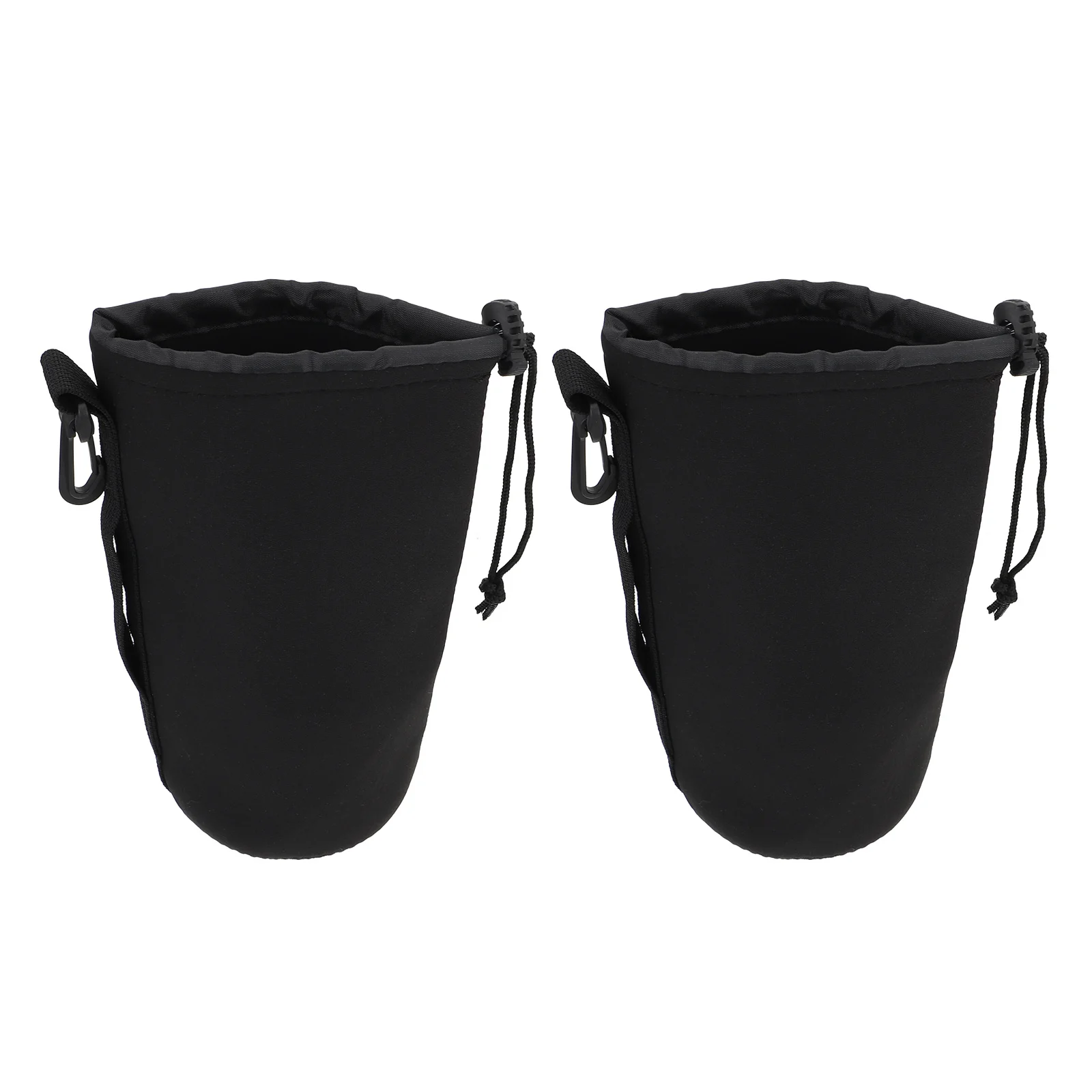 2 قطعة عدسة الكاميرا النيوبرين حافظة واقية حساسة اليد الشعور لينة ومرنة قابل للتعديل تصميم عدسة كيس مزموم