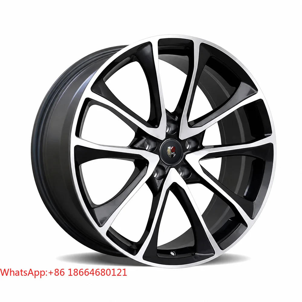 18-21 Inch Two Tone Machined Black Split 5 Spoke 5 Lug Custom Forged Aftermarket Car Wheel Rims