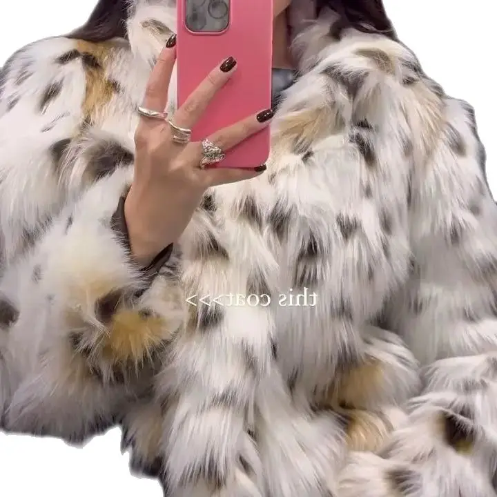 ZAURA\'s autumn and winter new products are fashionable and high-end, with artificial fur effect and warm jacket for women