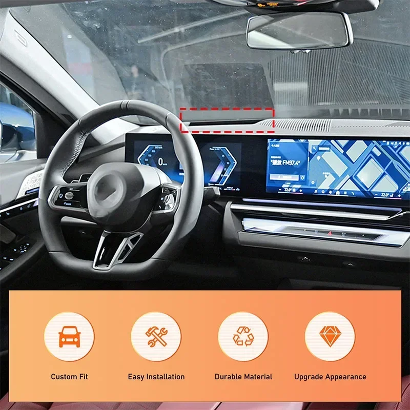 

Car Hud Display Protective Cover HD Tempered Glass Anti Reflection Head Up Display Protector For BMW 5 Series i5 G60 2024-2026