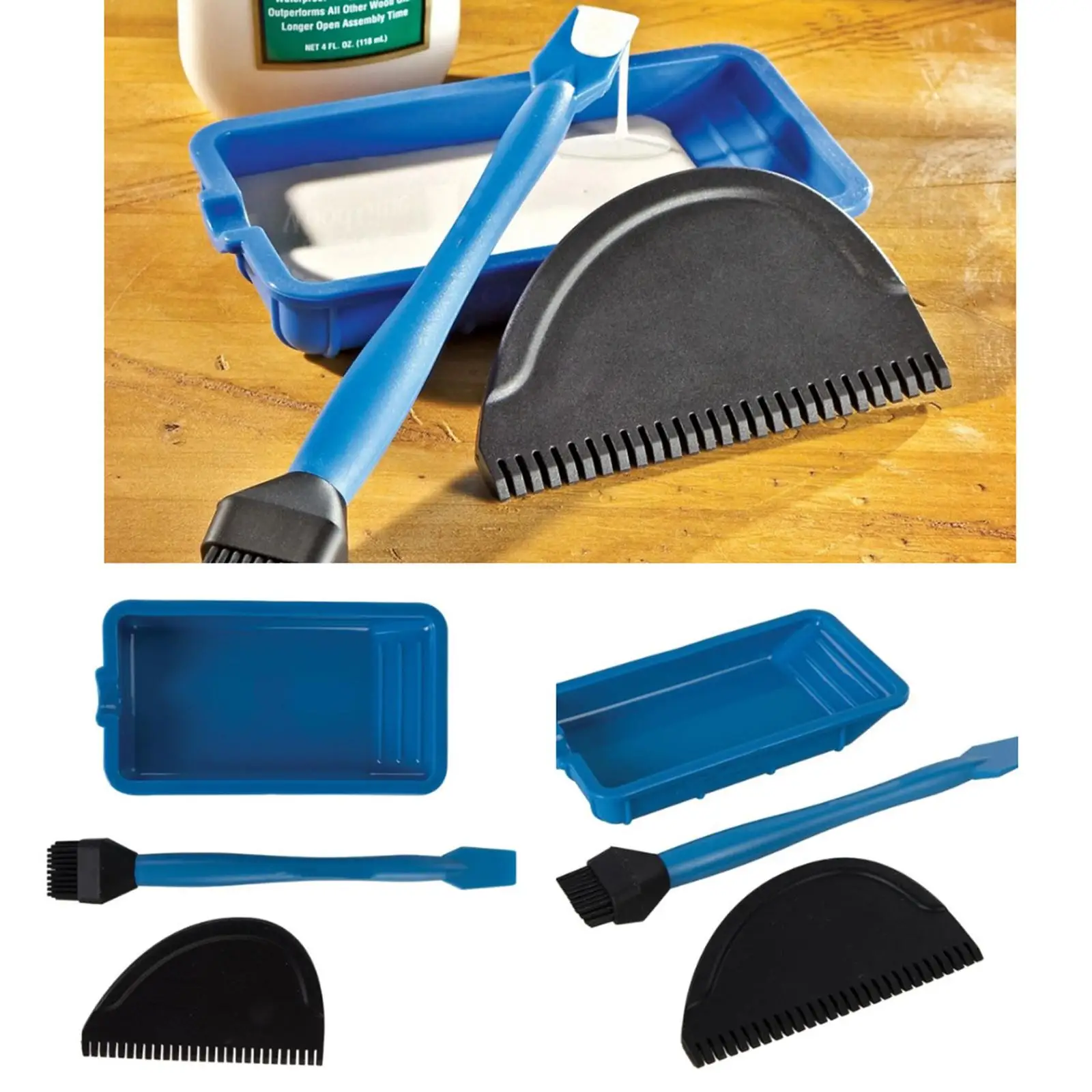 

3-х шт., набор инструментов для деревообрабатывающих кистей, набор инструментов для нанесения клея, многофункциональные инструменты для нанесения клея для склеивания различных пластин для домашнего использования