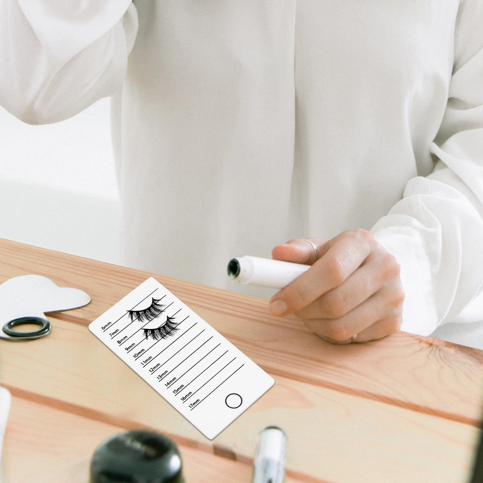 Placa de exibição de cílios acrílicos, organizador de armazenamento de cílios, suporte para cílios postiços, ferramenta de salão de beleza, enxertia de extensão de cílios