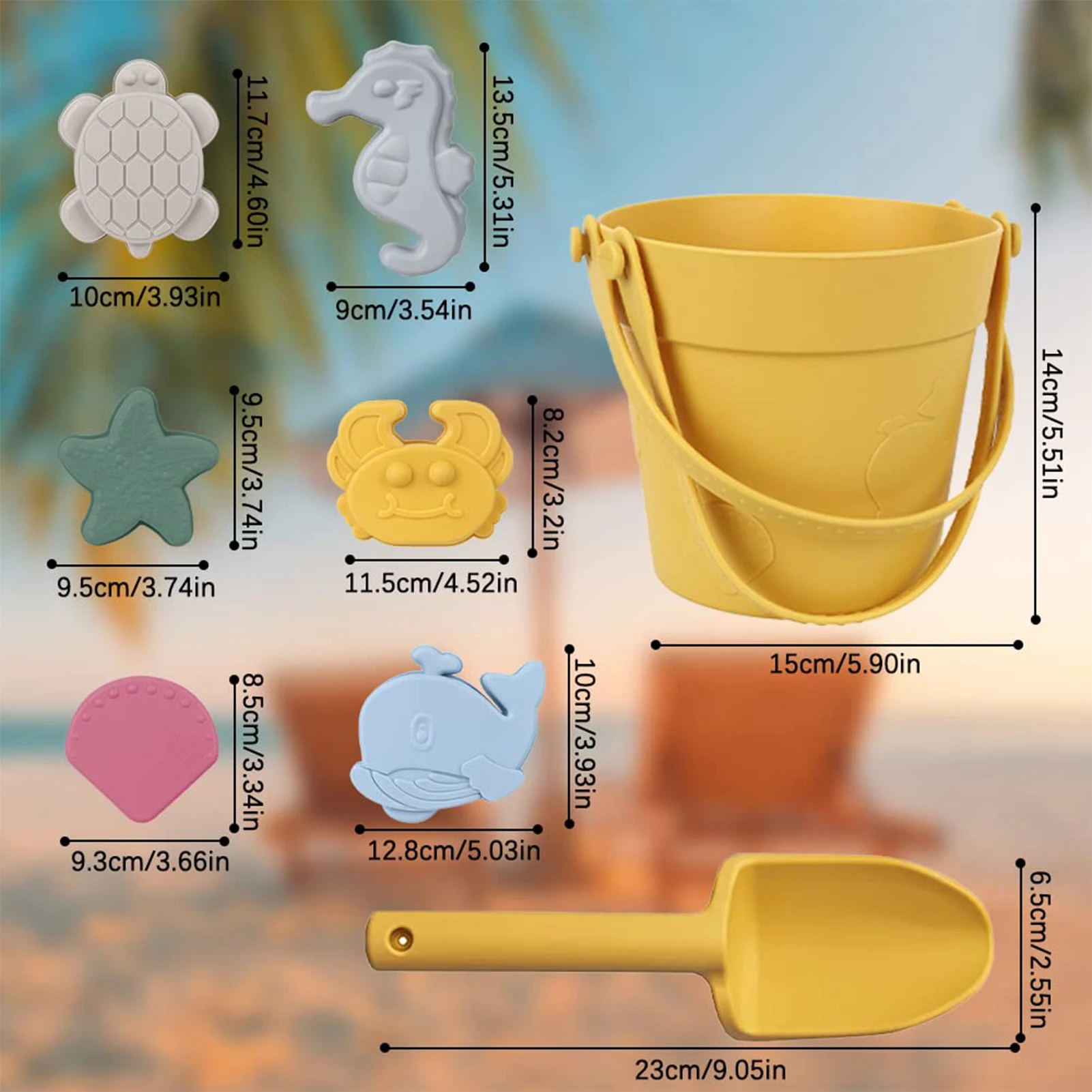 Moldes de pala de cubo de playa para niños, juguetes de excavación multifuncionales, juguetes de pala de cubo de arena para niños, regalos de cumpleaños