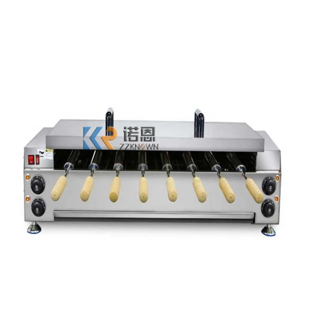 

Electric Chimney Cake Roller Oven Chimney Bread Ring Baking Machine Ice Cream Cone Moulding Bakery Equipment