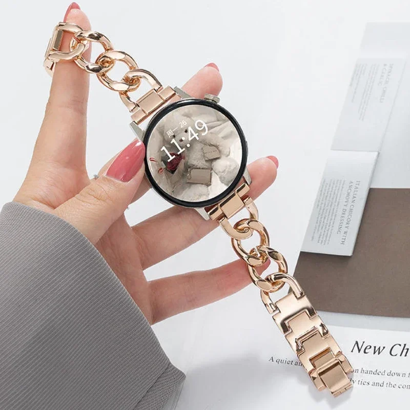 Металлический Ремешок Для Huawei Watch GT4 41 мм, браслет из нержавеющей стали для Samsung Galaxy Watch 6/5/4 44/40 мм, Garmin, 18 мм 20 мм 22 мм