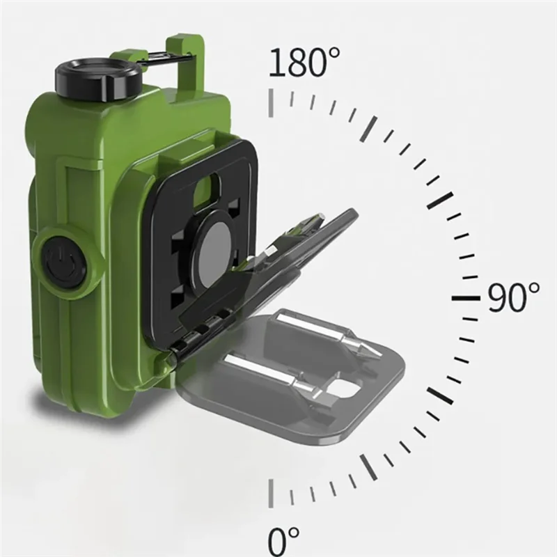 A08E-Mini torcia portachiavi portatile USB ricaricabile torcia a LED portachiavi luce per lanterna da campeggio escursionismo all'aperto