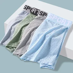 Men's Panties Boxers Men Underwear Boxershorts Men Ropa Interior Hombre Calzoncillos Breathable Mesh Ice silk Men's Boxer Shorts