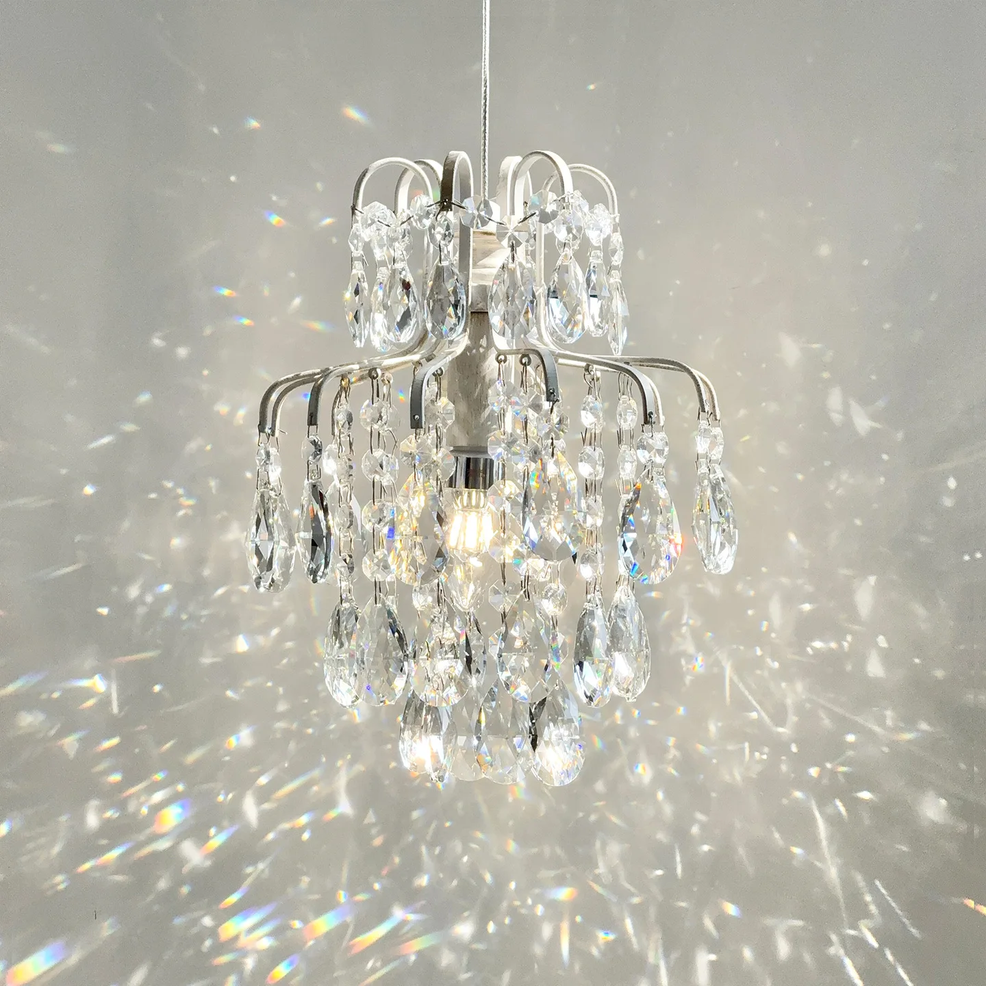 Frenchmedieval style bedside small chandeliercrystal diningchandelier aisle entrance light Americanretro bedroomsmall chandelier