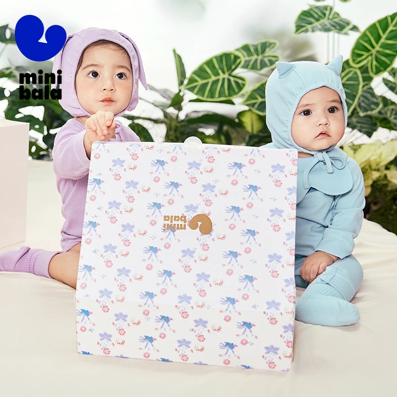 

Mini Bala Baby Gift Set 2025 New 6 Piece Cotton Homewear for Newborns