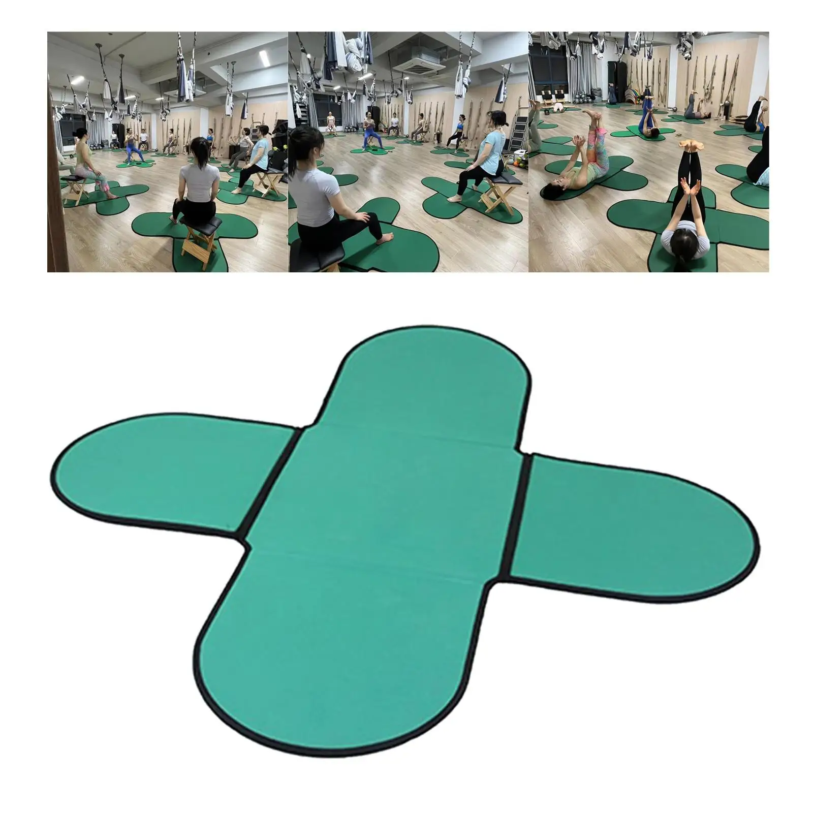 

Yoga Mat Exercise Mat Adults Dancing Floor Cushion Sports Training Folding Pilates Mat Yoga Pad for Workout Indoor Outdoor