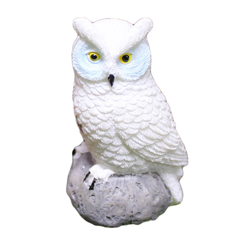 Owl Landscape Garden Decoration Whimsical Charm for Fairy Gardens Resin Material Intricate Design Long Lasting Beauty