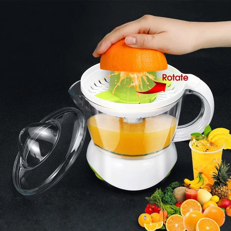 Tragbare Elektrische Orange Entsafter Haushalts Obst Squeezer Maschine 700ML Große Kapazität Entsafter Orange Zitrone Dunst