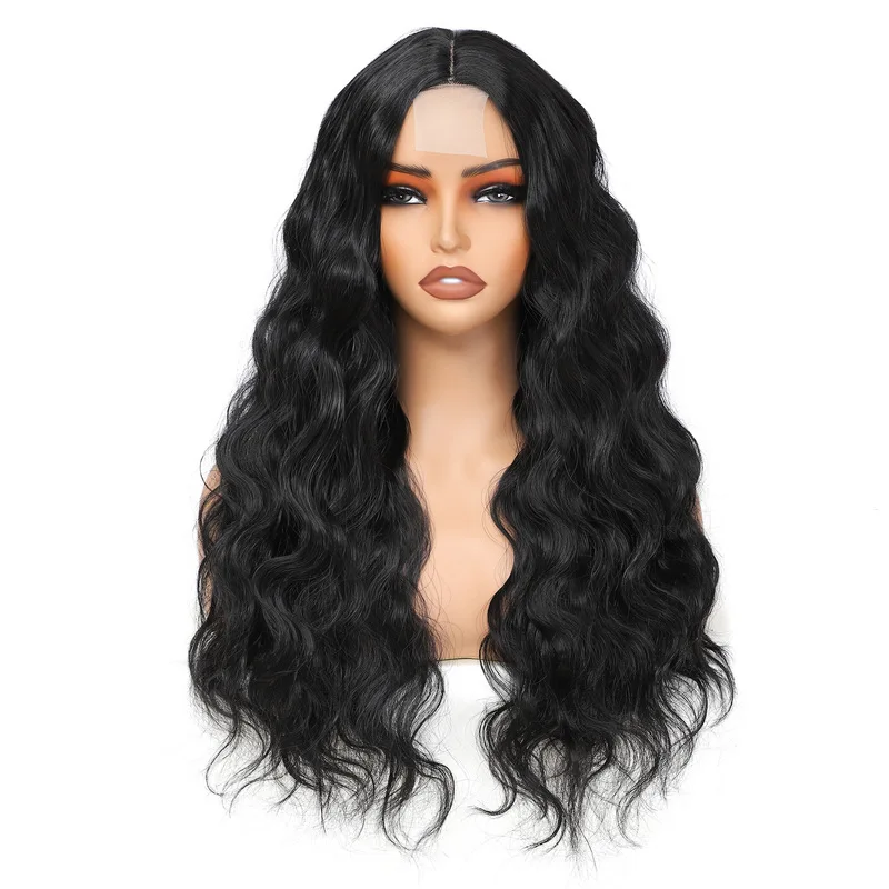 26inch-snake-wave-long-curly-wigs-synthetic-fiber-false-front-lace-middle-part-wavy-headpiece