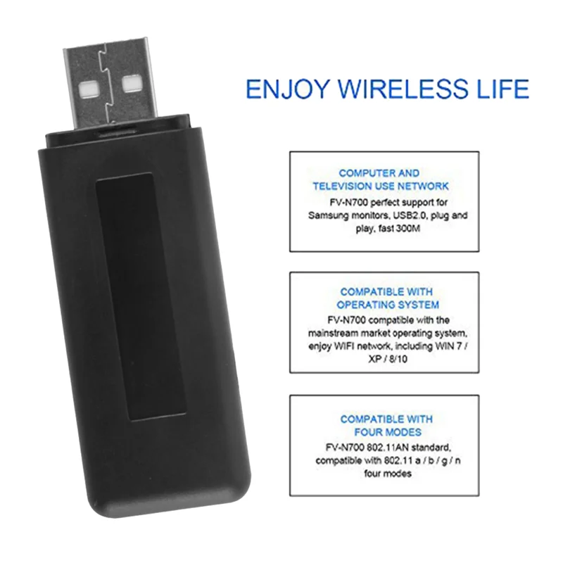 RT5572 300Mbps USB Wifi Adapter WLAN Lan Laptop PC Wifi Audio Receiver for Smart TV WiFi Network Adapter