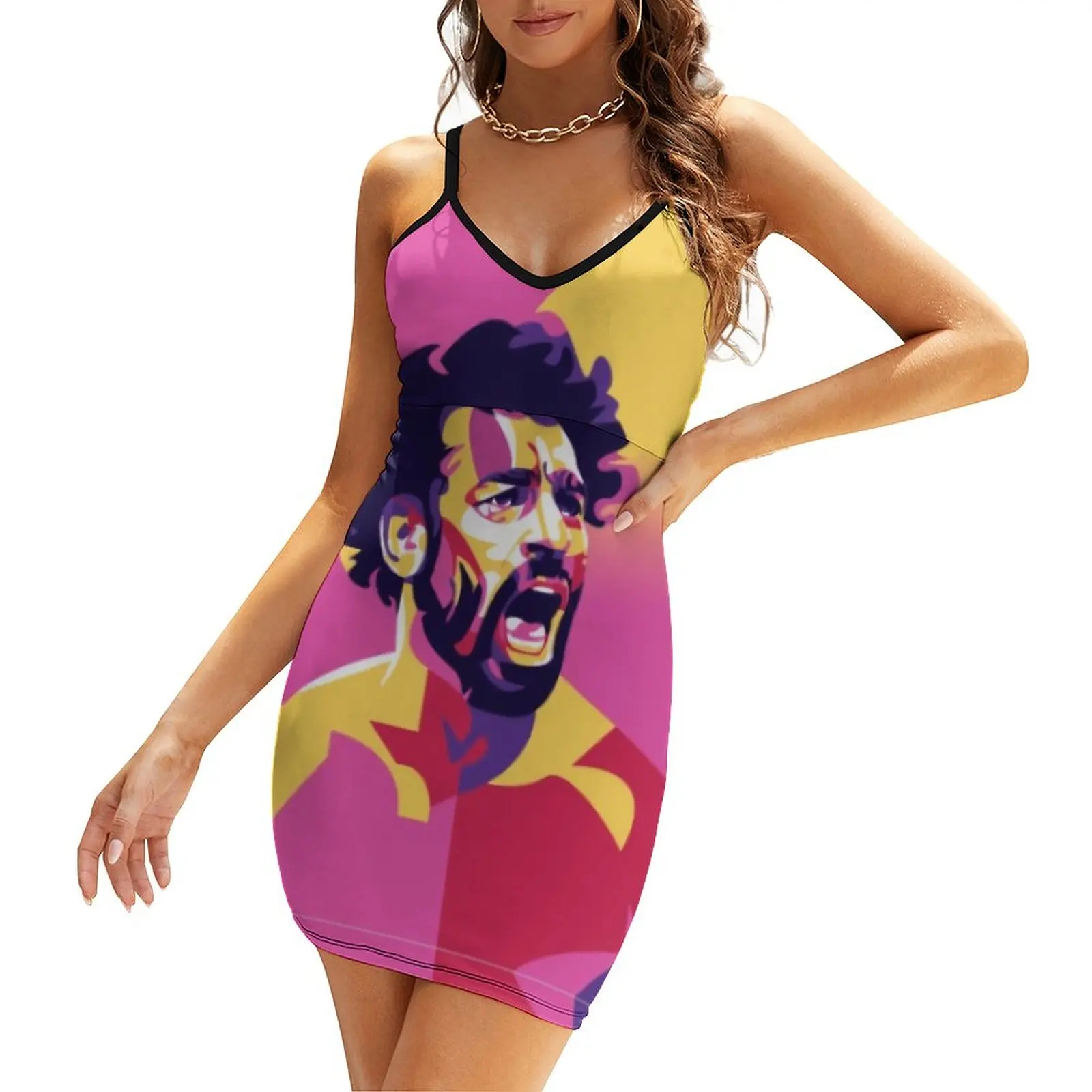 

Exotic Woman's Dress Suspender Dress Egypt Mohamedss And Salahss 2 Women's Sling Dress Graphic Cool Vacations Humor