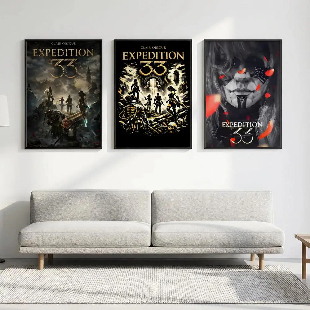 Game Clair Obscur: Expedition 33 Poster HD art waterproof sticky wall home decoration aesthetic