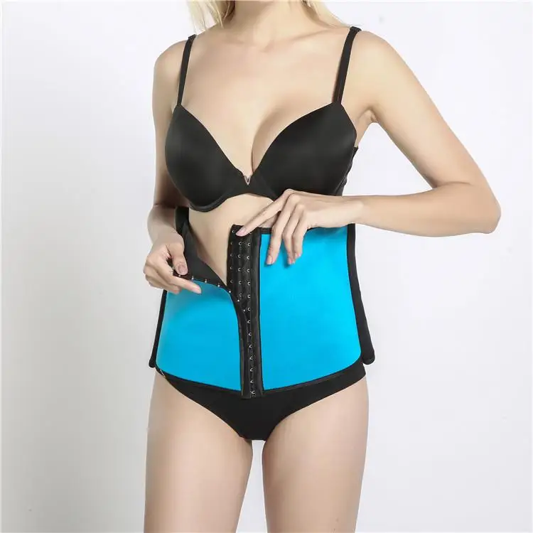 حزام اللياقة البدنية للسيدات، حزام الخصر، حزام التخسيس، مشبك أزرق، مشبك مطاطي للخصر، حزام تقليل البطن #3