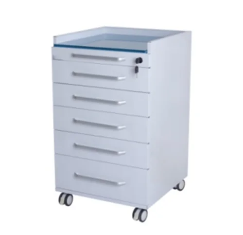Medical Stainless Steel with Universal Wheels Dental Clinic Multifunctional with Drawers Dental Mobile Storage Cabinet