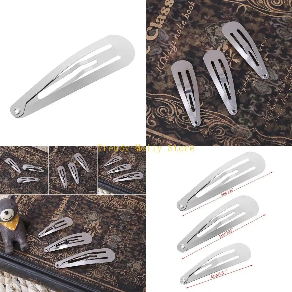 

N5KB 50 шт., заколки для волос серебристого тона, украшение для головных уборов с бантом, DIY 4/5/6 см