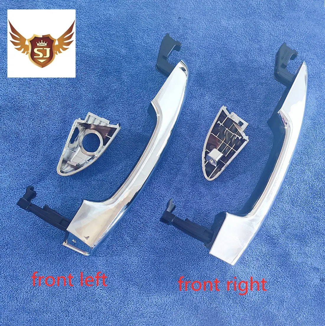 Exterior Door Handle for Hyundai Sonata 2015-2019, Front Left and Right Chrome