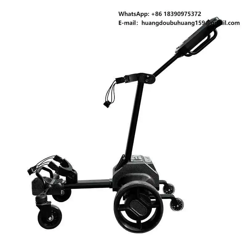 

Electric Smart Golf Bag Cart Six-Wheel Automatic Follow Caddy Foldable Aluminum Alloy Golf Push Cart Model G5 Remote Control App