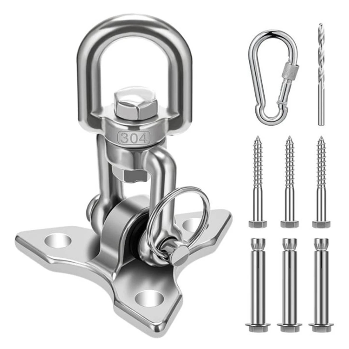 【STOCK】Ceiling Hook Hanging Chair,Heavy Duty Ceiling Bracket Swing Hook Swing Up to 450 KG Ceiling Hook Hanging Chair